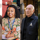 (from left) Chadwick Boseman in Black Panther; Quinta Brunson in Abbott Elementary; Patrick Stewart in Star Trek: Picard; and Dwayne Johnson in Black Adam.